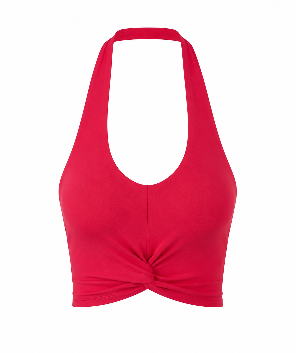 Backless Twist Sports Bra in Red