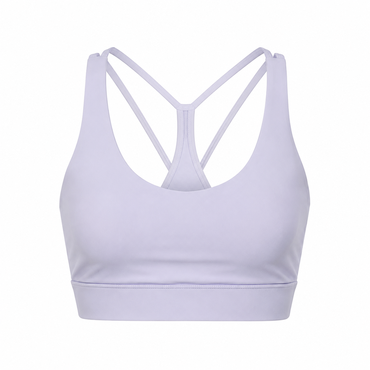 Strappy Racerback Sports Bra in Lavender
