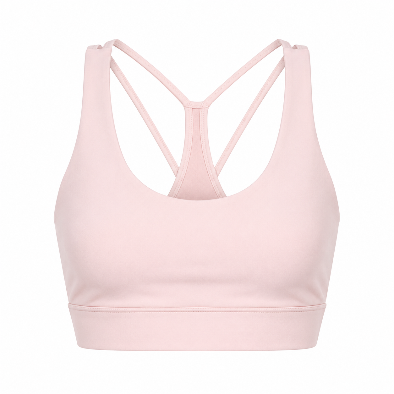 Strappy Racerback Sports Bra in Pink