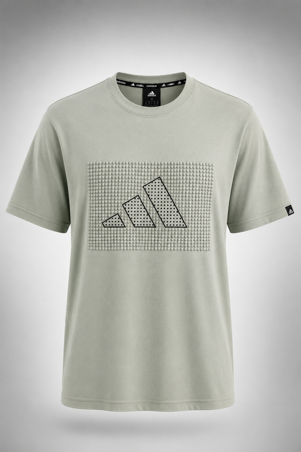 Textured Logo T-Shirt in Green