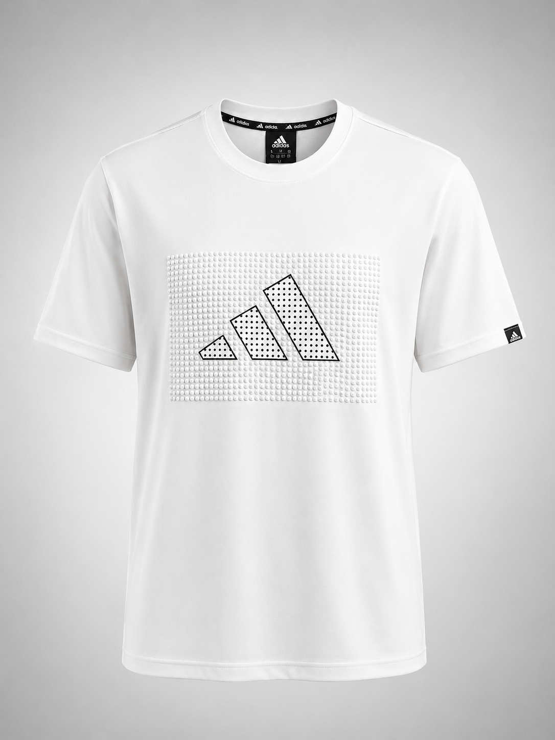 Textured Logo T-Shirt in White